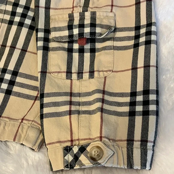 Burberry Tan Checkered Cargo Pants - Picture 2 of 3